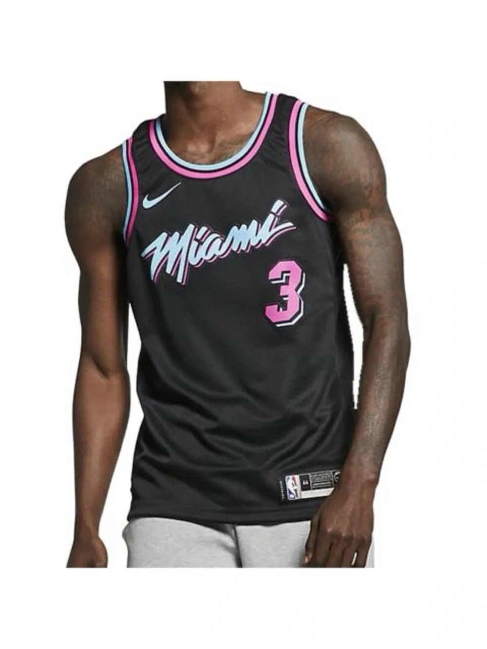 Nike Swingman Jersey Miami Heat Dwayne Wade Vince Nights Sz. S 40